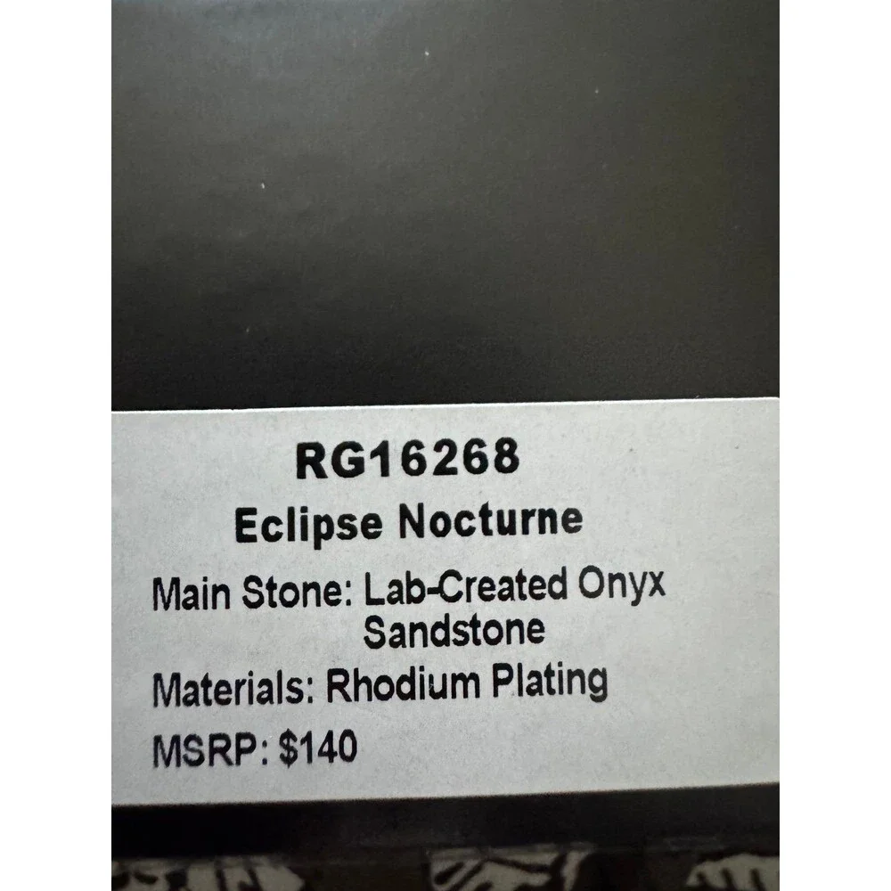 Bomb Party Obsidia Moon Sun Eclipse Nocturne Ring Size 8